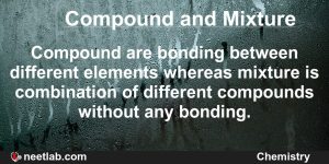 difference between compound and mixture