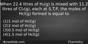 When-224-litres-of-Hg-is-mixed-with-112-litres-Chemistry-Question-