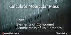 calculate molecular mass of the compound