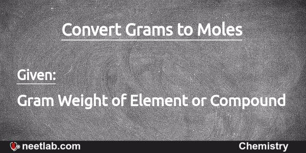 convert grams of compound to moles