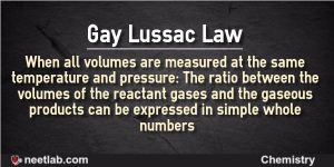 Law of combining volumes by gay lussac