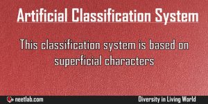 Artificial Classification System Diversity In Living World Explanation