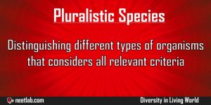 Pluralistic Species Diversity In Living World Explanation