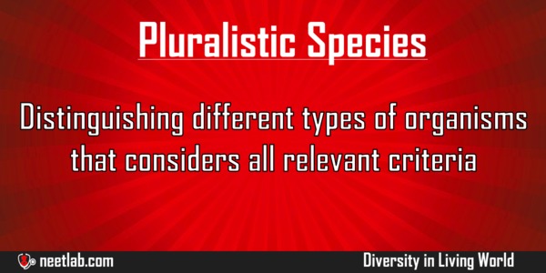 Pluralistic Species Diversity In Living World Explanation 