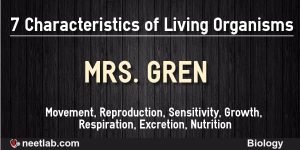 Seven Characteristics Of Living Organisms Mnemonics