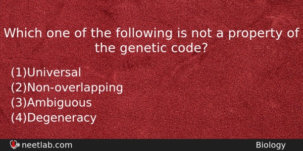 Which One Of The Following Is Not A Property Of Biology Question 