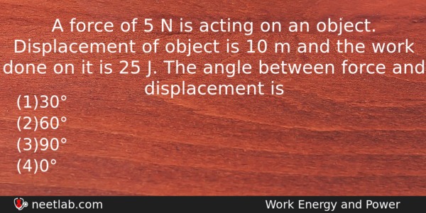 A Force Of 5 N Is Acting On An Object Physics Question 