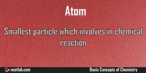 Atom Basic Concepts Of Chemistry Explanation