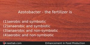 Azotobacter The Fertilizer Is Biology Question