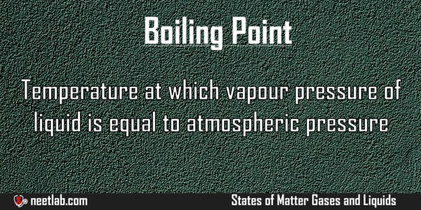 Boiling Point States Of Matter Gases And Liquids Explanation 
