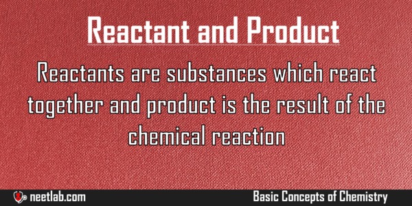 Difference Between Reactant And Product Basic Concepts Of Chemistry Explanation 