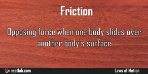 Friction Laws Of Motion Explanation