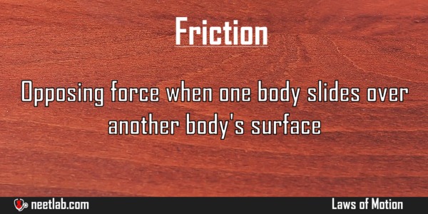 Friction Laws Of Motion Explanation 