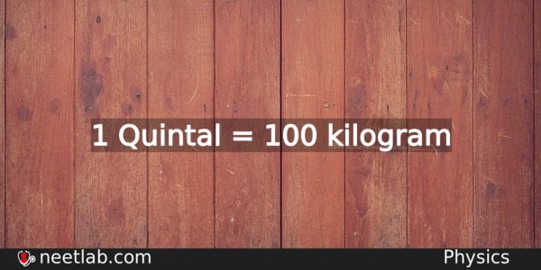 How To Convert Quintal To Kilogram NEETLab