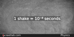 How To Convert Shake To Si Unit Physics