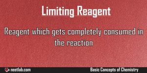 Limiting Reagent Basic Concepts Of Chemistry Explanation