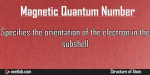 Magnetic Quantum Number Structure Of Atom Explanation