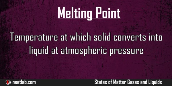 Melting Point States Of Matter Gases And Liquids Explanation 