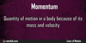 Momentum Laws Of Motion Explanation