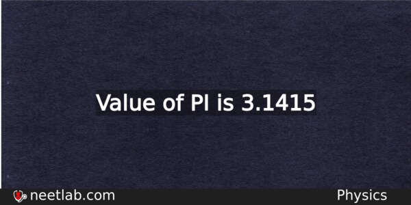 Pi Constant Physics