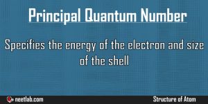 Principal Quantum Number Structure Of Atom Explanation