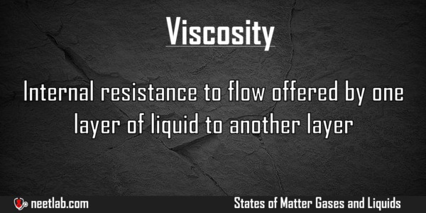 Viscosity States Of Matter Gases And Liquids Explanation 