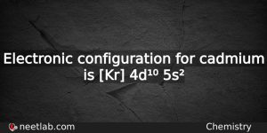 What Is The Electronic Configuration For Cadmium Chemistry