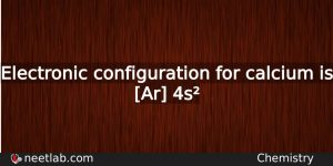 What Is The Electronic Configuration For Calcium Chemistry