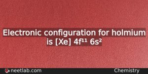 What Is The Electronic Configuration For Holmium Chemistry