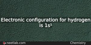 What Is The Electronic Configuration For Hydrogen Chemistry