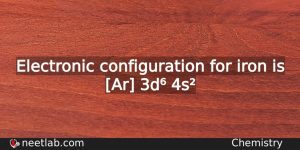 What Is The Electronic Configuration For Iron Chemistry