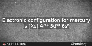 What Is The Electronic Configuration For Mercury Chemistry