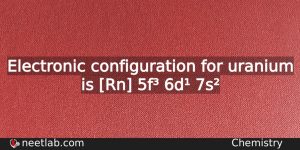 What Is The Electronic Configuration For Uranium Chemistry