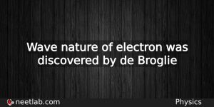 Who Discovered Wave Nature Of Electron Physics