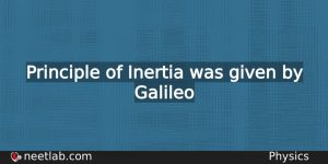 Who Gave Principle Of Inertia Physics