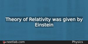 Who Gave Theory Of Relativity Physics