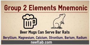 Group 2 Elements Mnemonic Beer Mugs Can Serve Bar Rats