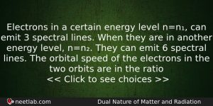 Electrons In A Certain Energy Level Nn Can Emit 3 Physics Question
