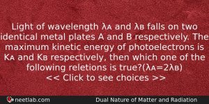 Light Of Wavelength And Falls On Two Identical Physics Question