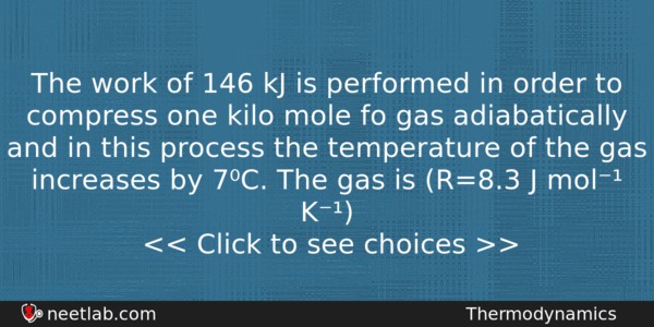 The Work Of 146 Kj Is Performed In Order To Physics Question 