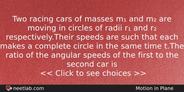 Two Racing Cars Of Masses M And M Are Moving Physics Question 