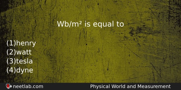 Wbm Is Equal To Physics Question 