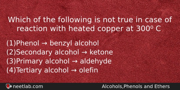 Which Of The Following Is Not True In Case Of Chemistry Question 
