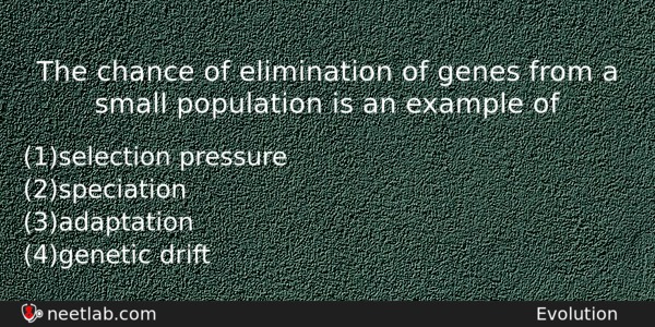 The Chance Of Elimination Of Genes From A Small Population Biology Question 