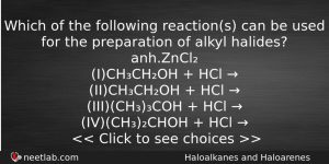 Which Of The Following Reactions Can Be Used For The Chemistry Question