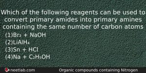 Which Of The Following Reagents Can Be Used To Convert Chemistry Question