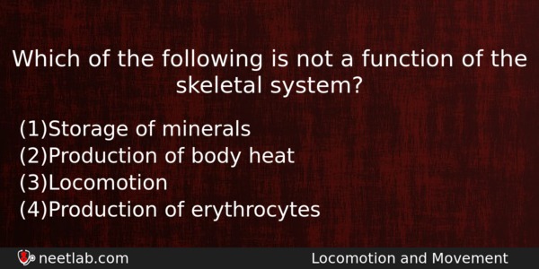 Which Of The Following Is Not A Function Of The Biology Question 