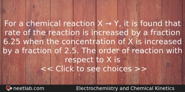 For A Chemical Reaction X Y It Is Found Chemistry Question 
