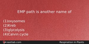 Emp Path Is Another Name Of Biology Question