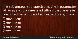 In Electromagnetic Spectrum The Frequencies Of Rays And Xrays And Physics Question